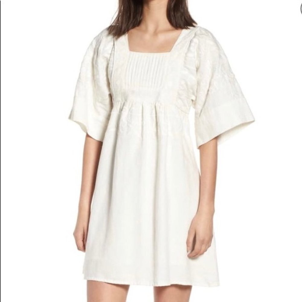CAARA Elisa Embroidered Babydoll Dress (Nordstrom)